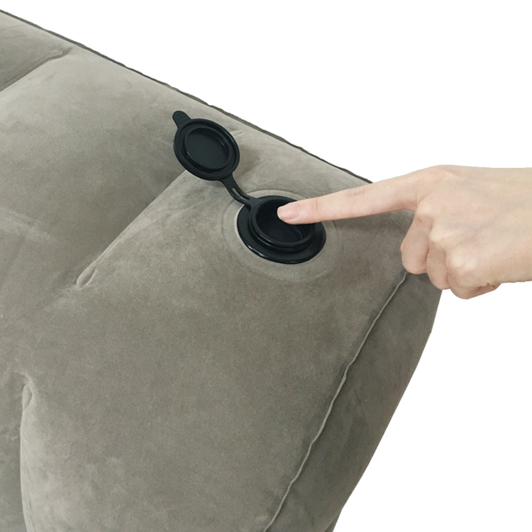 16437A Comfortable PVC Flocking Foot Rest Pillow 9