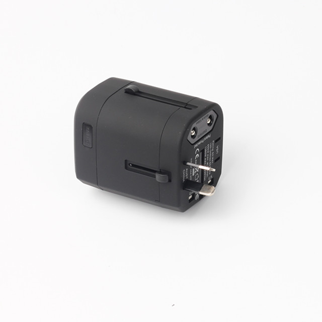 All in One travel plug adapter 2 USB Port Charger adaptor with AU US UK EU Plug 4