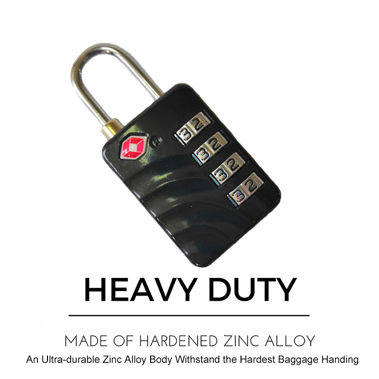 TSA approved 4 digit combination lock-3
