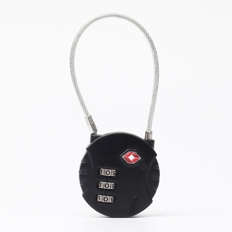 13321B Hot Sale TSA 3-dial Travel Cable Lock from China