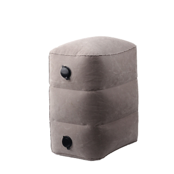 Three Layer Two Valve PVC Flocking Foot Rest Pillow