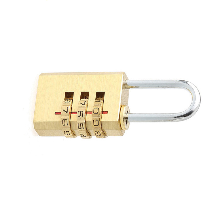 13001 3 Digital Combination Luggage Brass Lock
