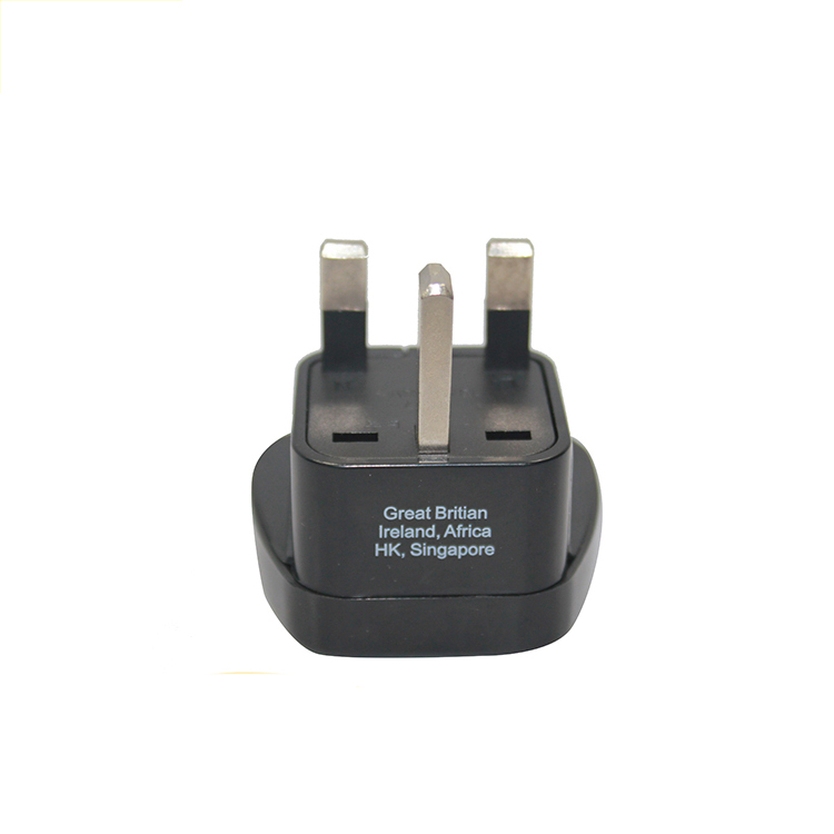 Travel 250v to 110v plug adapter with safety shutter africa 3 pin adaptor plug 3