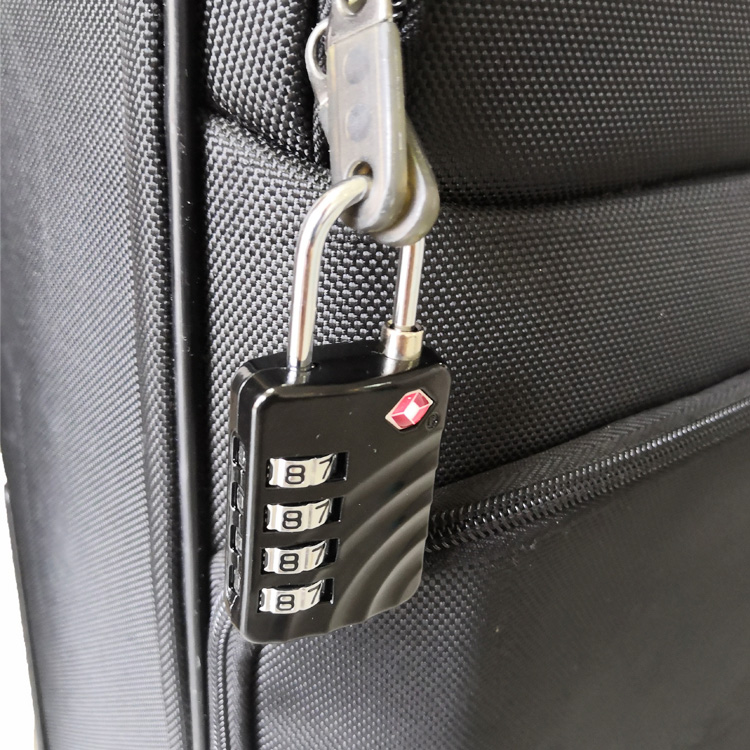 13006 Upgrade Wave Shape Design Suitcase 4 Digital TSA Combination Padlock