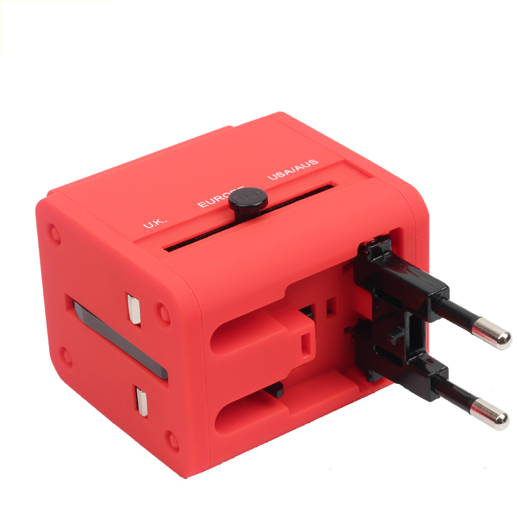 AU US UK EU world multi-nation travel adapter with usb charger-2