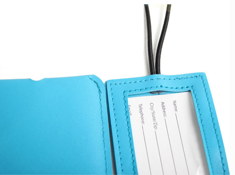 Colored PU Luggage Tag-1