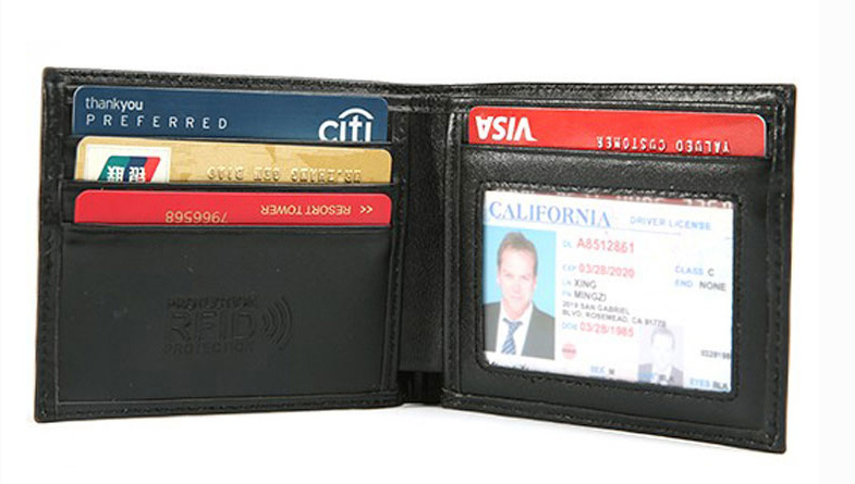 Genuine Split Leather Men Wallet 13586C-8