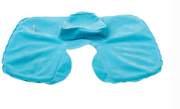Flocked Vinyl Inflatable Neck Pillow 6