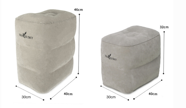 16437A Comfortable PVC Flocking Foot Rest Pillow 8