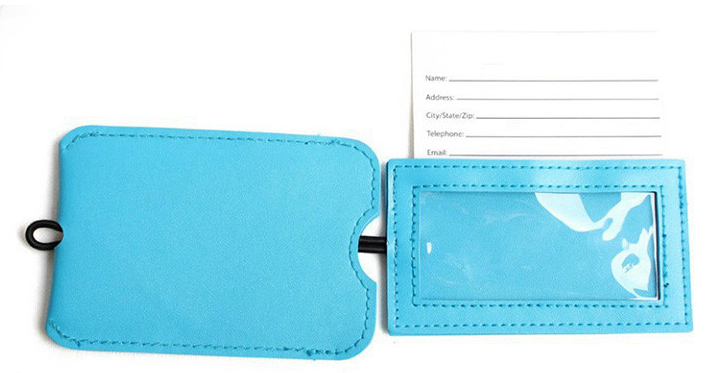 Colored PU Luggage Tag-2