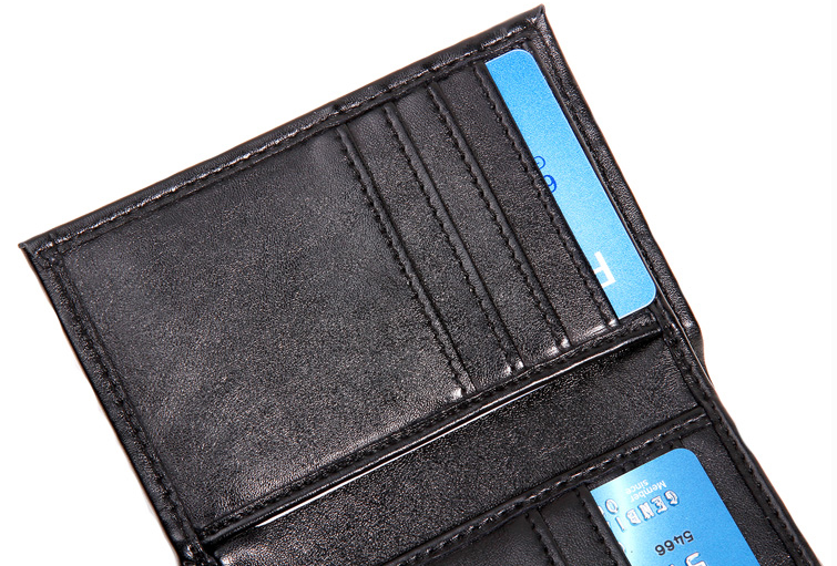 Tri-fold Ultra Slim PU Men Wallet 13631-6